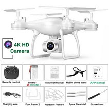 촬영 RC 드론 쿼드콥터 Uav 4K HD 카메라 와이파이 FPV 항공 장애물 회피 기능 원격 제어 헬리콥터, [01] 30W 1B