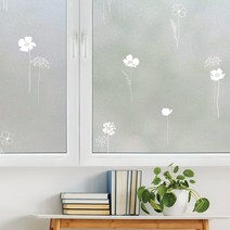 지엔홈 창문용시트지 100cmx2M 2개, MWS-03꽃향기
