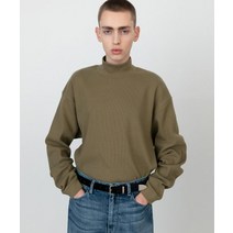 INSILENCE 리브드 모크넥 탑 LIGHT BROWN Ribbed Mock Neck Top