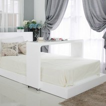 [KT알파쇼핑](착불) 예작 브런치 하이그로시 1350 슈퍼싱글 베드테이블 간이식탁 RC22, 연두