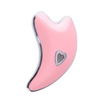 도자기괄사 괄사 유기괄사 옥괄사 전기 얼굴 마사지 충전식 리프팅 도구 긁기 피부 과샤 바디 리프트 구아샤, [02] Pink without box