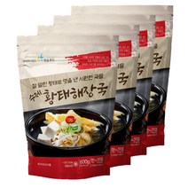 60년전통 권영화할머니 안동국밥 수제소고기국밥 장터국밥 도가니탕 곰탕 갈비탕 소내장탕 순대국 황태해장국 곰탕육수, 수제황태해장국 600gX4개, 4개, 600g