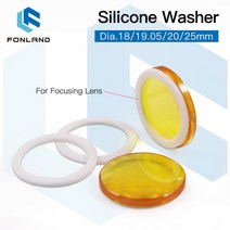 FONLAND 실리콘 와셔 Dia.18 19.05 20 25mm 재질 이산화탄소 레이저 포커싱 렌즈 미러 용 플루오로 플라스, 02 5Pcs_04 25mm