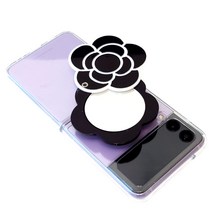 카멜리아 라임톡 2종 핸드폰 거울 그립 톡 스마트톡, 블랙