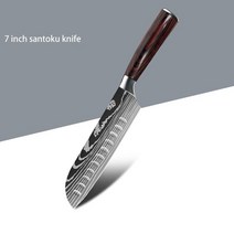 고기슬라이서 육설기 커터요리사 칼 레이저 다마스커스 스테인레스 스틸 주방 1-10 개 일본 산토쿠 생선, 04 D