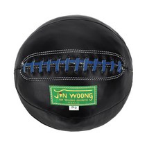 브랜드없음 진웅 가죽 메디신볼 2kg 블랙, 1개