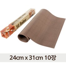 테프론 베이킹 시트 브라운 24cm x 31cm 10장 빵판