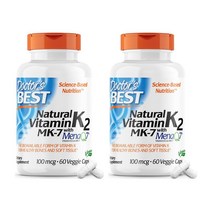 닥터스베스트 메나퀴논 비타민K2 MK7 Vitamink2 100mcg 60캡슐 2개