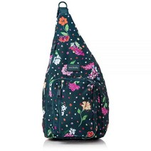 Vera Bradley 여성용 재활용 라이트업 리액티브 슬링 백팩 책가방 프레리 페이즐리