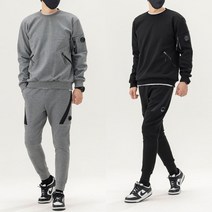 컴파니 렌즈패치 사선지퍼 넥로고 조거팬츠 트레이닝복세트 cp컴퍼니 낚시 등산 운동 헬스