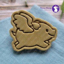 천사 돼지 쿠키커터 / 동물 쿠키커터 / 돼지 쿠키커터, (C) 8.8 x 7.5 cm