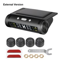 TPMS 센서 타이어공기압모니터 화물차 승용차 트럭 무선 태양열 타이어 압력 모니터링 시스템 자동 타이어 온도 경보 키트 내부 외부 센서 액세서리
