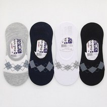 프리미엄 덧신 남자 양말 아가일 페이크삭스 캐주얼 3켤레묶음