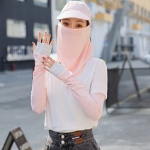 여름용 목 보호대 베일 여자 풀 페이스 마스크 차폐용 공기 통풍 자외선 차단제입니다.마스크 모자요, DFMEI 스노우 버드 색상