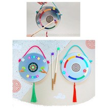 전통 국악기 만들기 체험놀이 스티커장식 스텐꽹과리+채 4p 교육교구 DIY 시상품