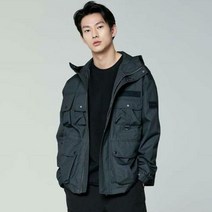 이랜드 [버커루]버커루 봄 가을 남성 루즈핏 나일론 숏기장 후드 야상점퍼 B225JP400P