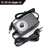 DC파워서플라이 3V 12V 24V 36V 가변 AC-DC 전원 공급 장치 어댑터 3V-24V-3A 잭 플매트 카펫 러그 암 홈 기기, 3V-12V-2A_EU | With 10PCS
