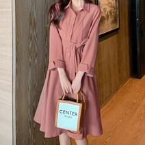 [리엘라]후리아 스웨이드 트렌치원피스