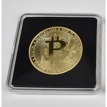 코인 예술 메달 소장 40mm 골드 비트 코인 아크릴 스퀘어 케이스 포함 라이트 코인 th XRP Doge IOTA Carda, 02 gold bitcoin
