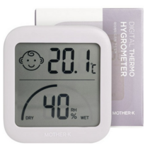 마더케이 디지털 온습도계, 라벤더 색상, 4개