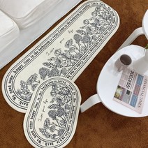 메종 러그 8종 대형 주방 욕실 거실 발매트 건식 발수건 미끄럼방지 타원 발닦개, 럽유어라이프