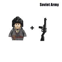호환레고 WW2 군대 빌딩 블록 소련 미국 영국 프랑스 중국 군인 미니 액션 피규어 브릭 장난감 어린이 크, 43 1pcs