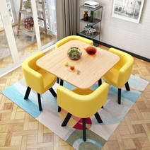 풀패키지 다이닝 쇼파형 식탁 티 테이블 소파 밀크티 디저트 벤치 카페 2인 4인 캐주얼 비즈니스 상담, AU_70x70x75cm