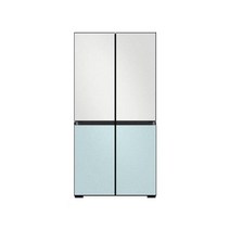 삼성 비스포크 냉장고 5도어 코타화이트+모닝블루 RF85B92K1AP 바름