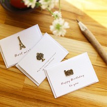 미니엽서 봉투5set 남자친구쿠폰만들기 곰신편지지, 1개, 나무