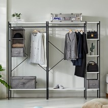 상도가구 케렌시아 행거 5size 드레스룸 시스템행거 조립식옷장 선반행거 수납행거, W1900_Q44, 마블_CO