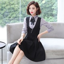 긴소매셔츠원피스 유사원 유니폼 여성 2023 봄가을 정원 교사 작업복 직업 4999048771