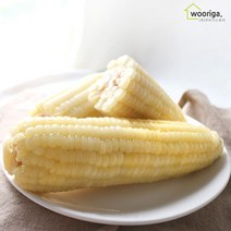 우리가스토리 탱글탱글 백찰 냉동 삶은 찰옥수수 32개(14~16cm 내외), 1박스