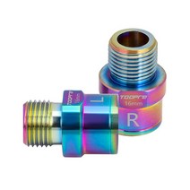 TOOPRE 1 쌍 16mm 자전거 페달 익스텐더 마운틴로드 어댑터 축 크랭크 샤프트 사이클링 액세서리, 02 Multicolor