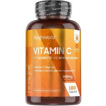 제올라이트 제오 비우는영양제 비타민 C 1000mg 6개월 비건 180개 당 퓨어 Vit 바이오플라보노이드 로즈힙 20mg 함유 식물성 발효에서 얻은 아스코르브산, 로즈힙이 함유된 비타민 C