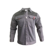 바지 정장 남성 가을 겨울 자켓 전기 기사 정전기 방지 내마모성 화상 용접기 노동 목수 실내인테리어 의류 공장 작업복, L, 회색