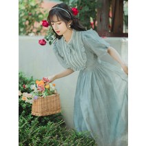 경성 의복 개화기 의상 레트로 빈티지 복고풍 햅번 드레스