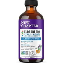 뉴 챕터 엘더베리 키즈 시럽 4온스, 4fl oz(1팩), 어린이