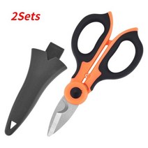 충전전지가위 전동 신제품 3.5cm 40mm 전지가위집벨트 전지가위 고급 가위 새로운 고 탄소강 가정용 도구 전기 직물 종이 및 케이블 용 스트립 와이어 컷, 2세트, 14.5cm-15.7cm