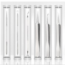 피지 제거 압출기 블랙헤드 핀셋 여드름 짜는 도구 압출 바늘 의료용 기계 짜개 피부과, 02.B타입+pvc케이스