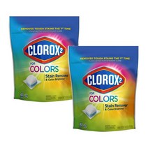 Clorox 2 Stain Remover & Color Booster 클로락스2 얼룩제거 & 컬러 부스터 팩 세탁 세제 40회분 720g 2팩