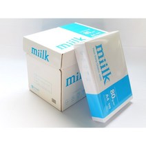 밀크 복사용지 A4용지 80g 1BOX 2500매, 중질지60gA4