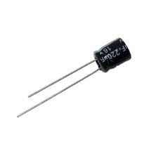 알루미늄 전해 커패시터 콘덴서 220uF 16V 105도 6.3x11mm HBM0815