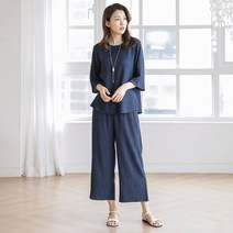 여성 인견 플리츠 상하의 세트