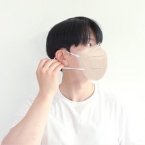 폴라 여름용 KF94 중형 대형 마스크 새부리형 50매, 대형(성인여성~성인남성), 베이지