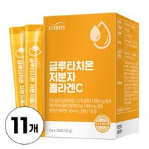 글루타치온 수용성 저분자콜라겐펩타이드 500달톤 비타민C 건조효모, 30포 x 11개