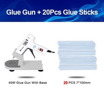 글루 건 소형 미니 PROSTORMER-20W 고온 히터 용융 핫 글루 건 가정용 DIY 수리 도구 EU 사용 7mm 스틱, CHINA, KIT E, UK