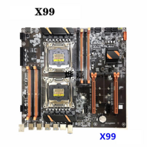 X99 X79 듀얼 CPU 메인보드 제온 XEON, 초록