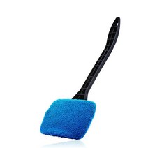 New Car Window Windshield Cleaner Brush Kit Cleaning Wash Tool Auto Long Handle Wiper Microfiber, [02] Dark blue