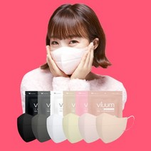 KF94 푸름웰니스 비움 에코브리즈 새부리형 마스크 100매, 블랙 중형 100매