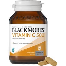 블랙모어스 비타민 C 500mg 면역 지원 정제 120팩
